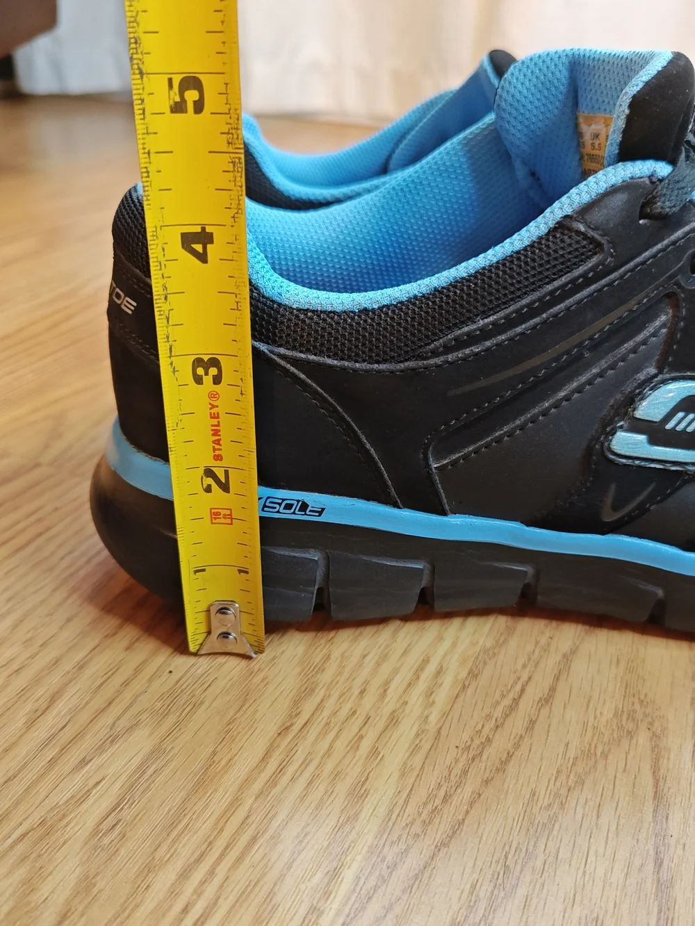 Skechers Work Relaxed Fit Workshire Alloy Toe Slip Resistant Shoes 8.5 Black